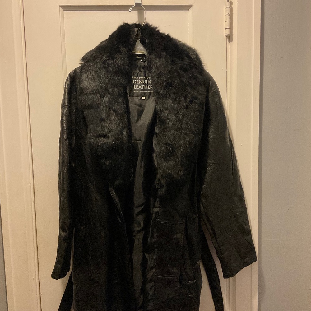 Women’s Black leather Jacket Italian Stone Design Navarre Leather Company